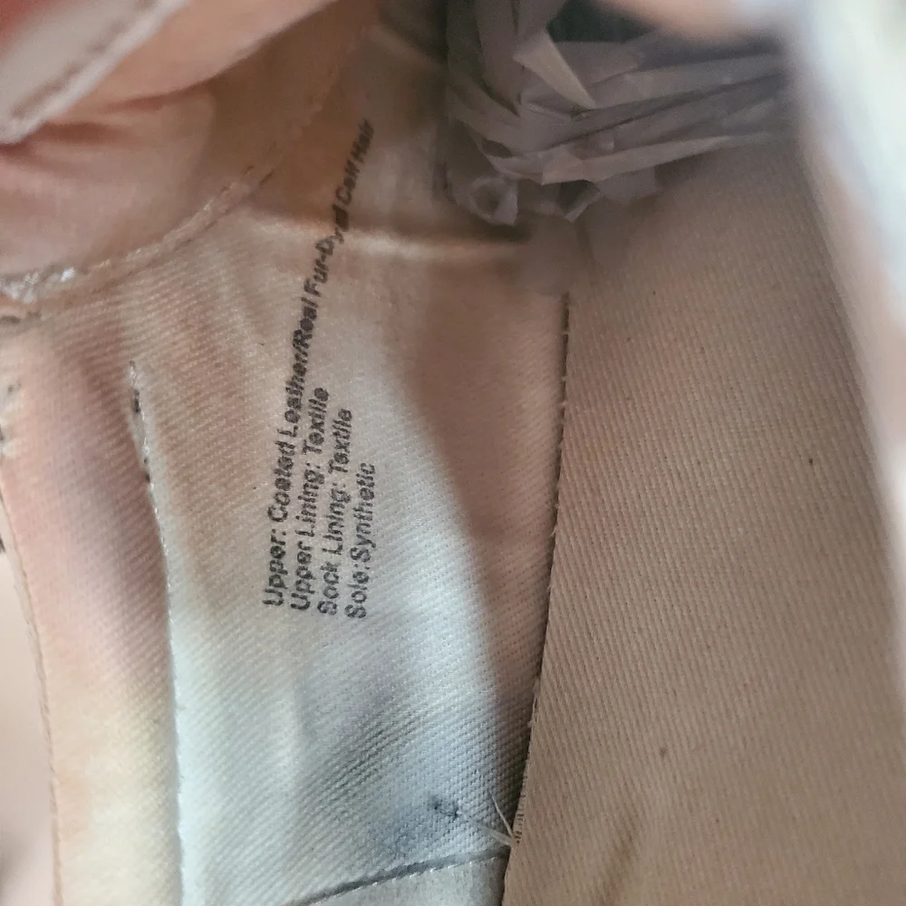 Madewell Court Sneakers Spotted Calf Hair Size 8 Sand Beige